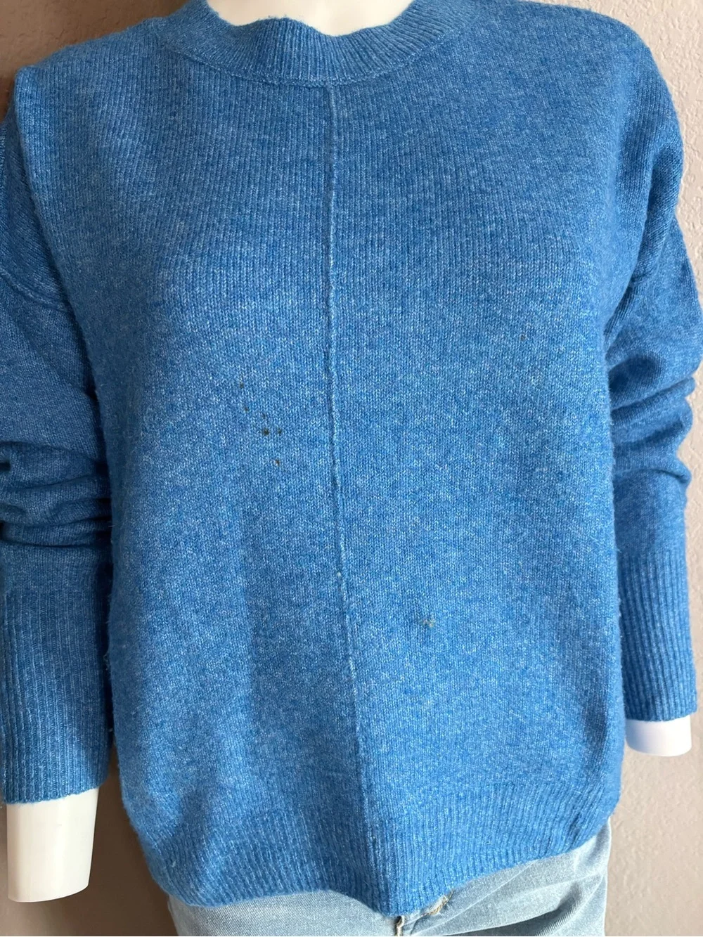 Vince Camuto Blue Crewneck Sweater